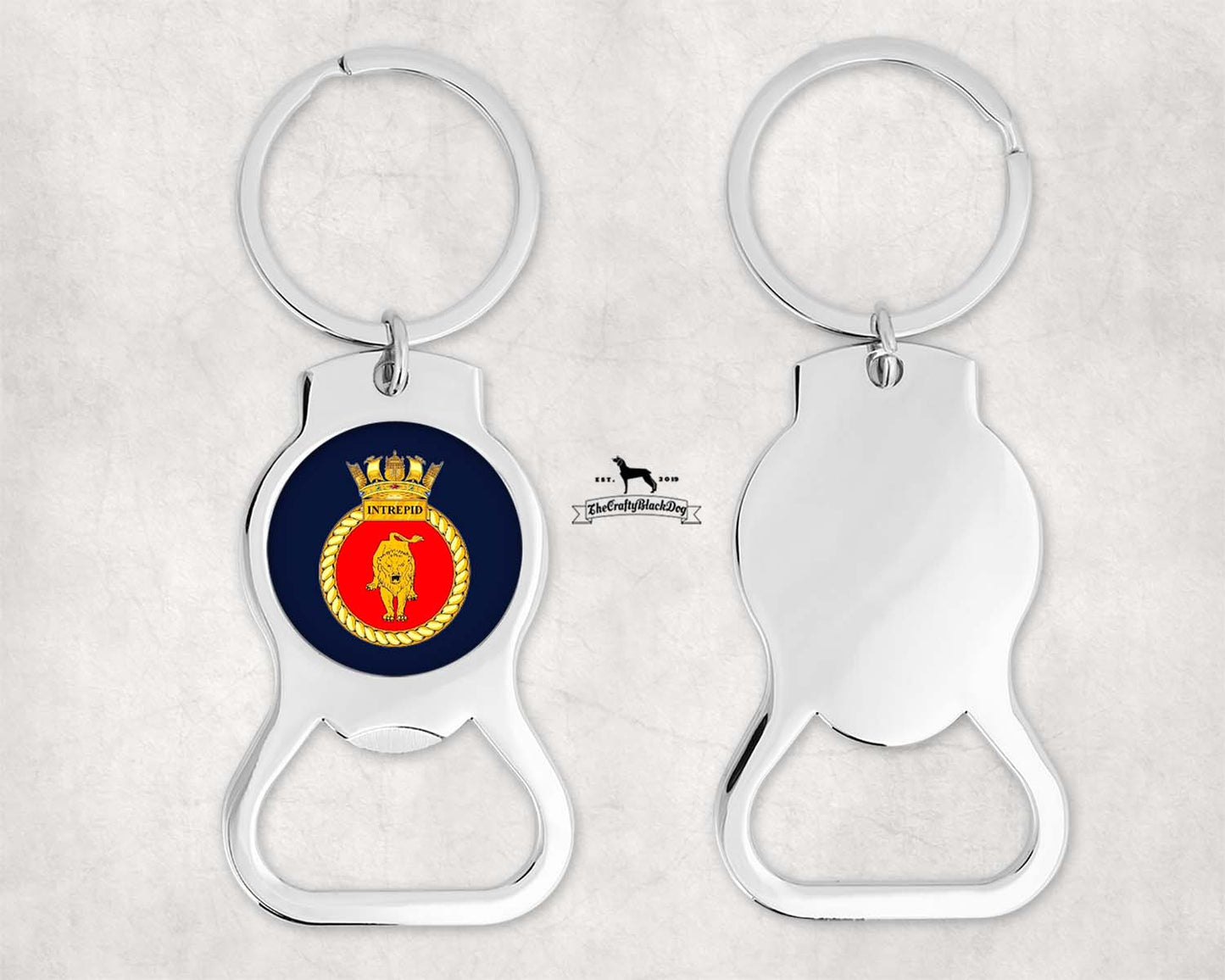 HMS Intrepid - Bottle Opener Keyring