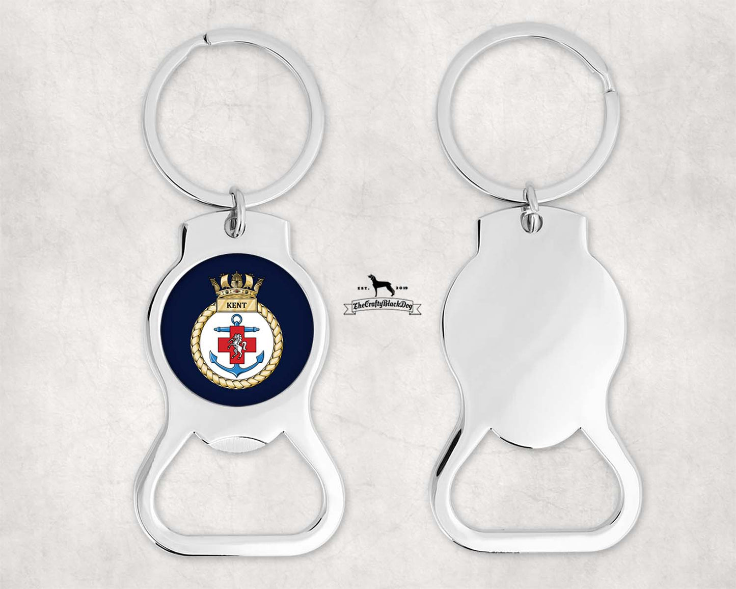 HMS Kent - Bottle Opener Keyring