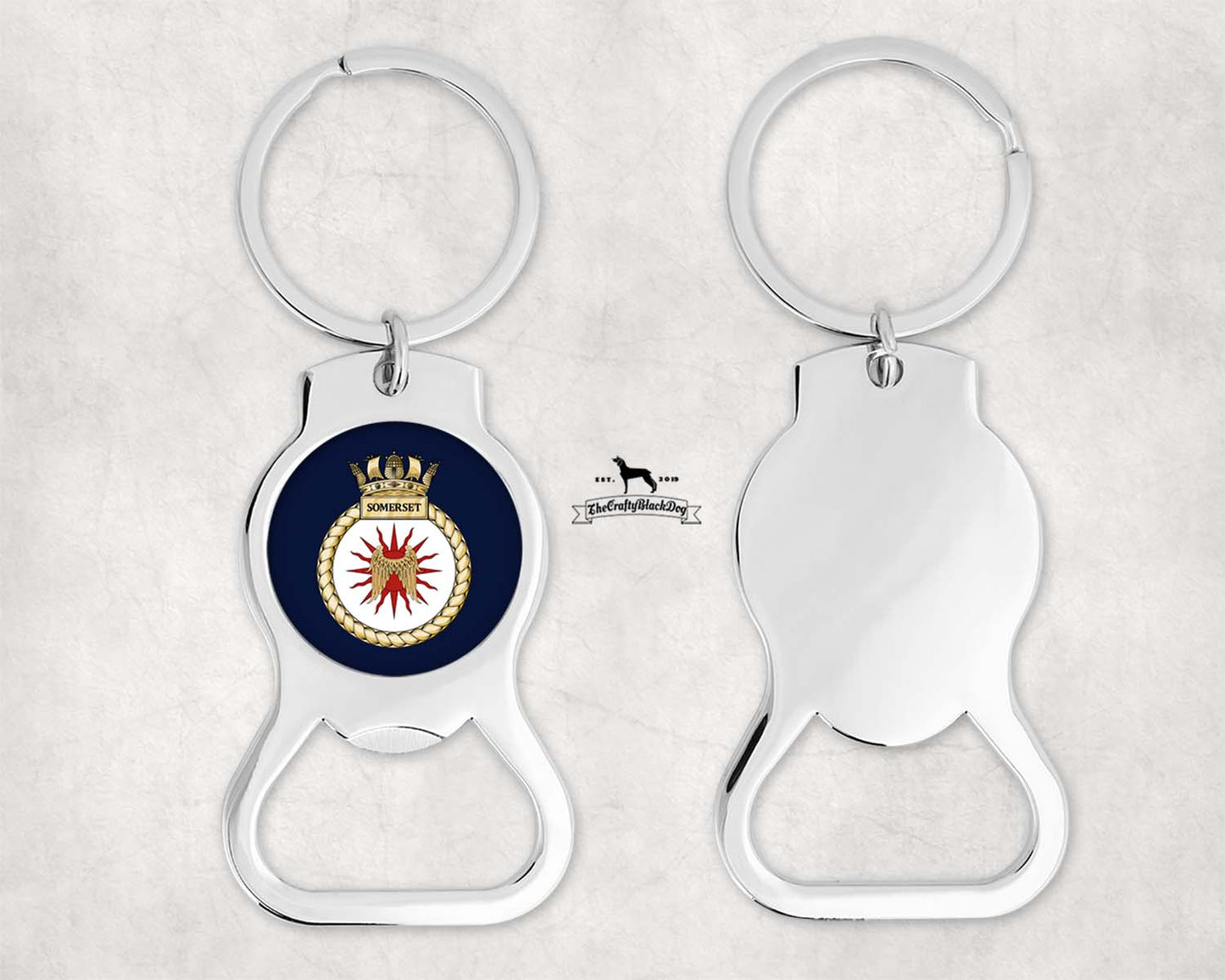 HMS Somerset - Bottle Opener Keyring