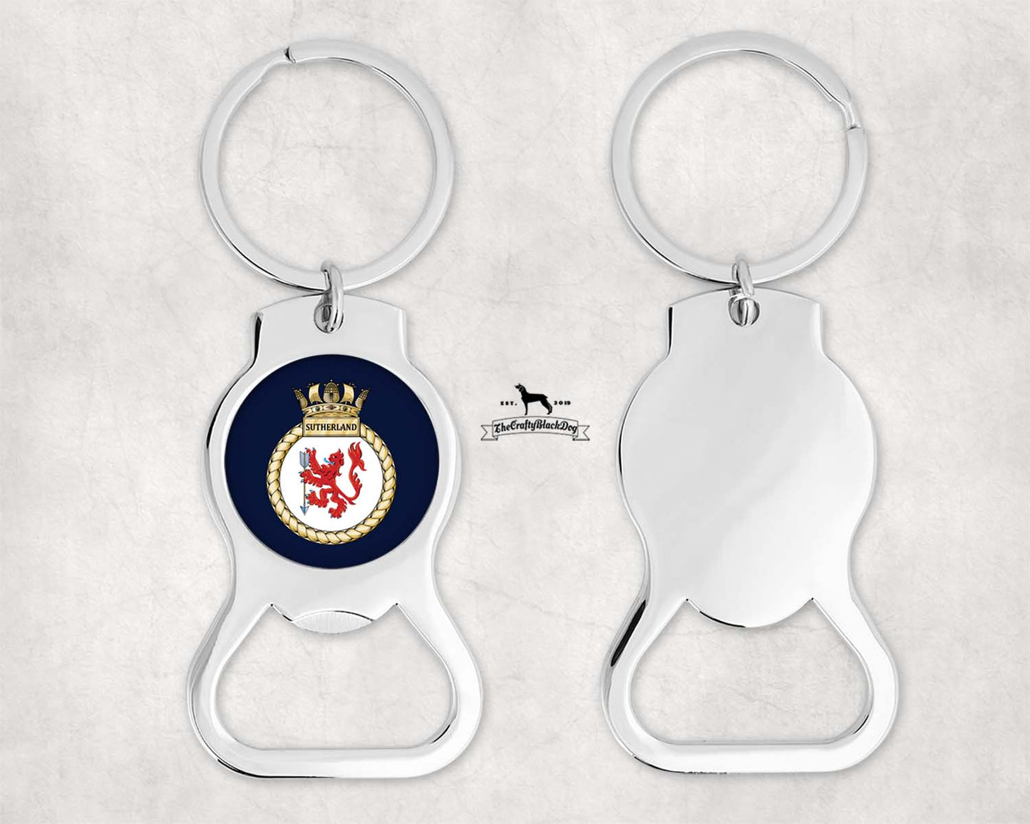 HMS Sutherland - Bottle Opener Keyring