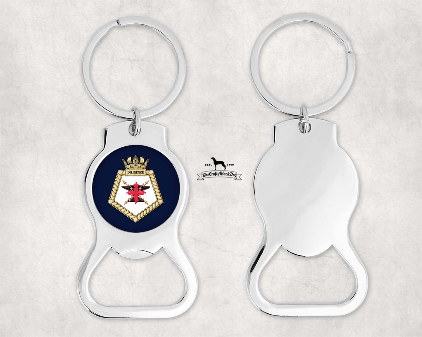 RFA Diligence - Bottle Opener Keyring