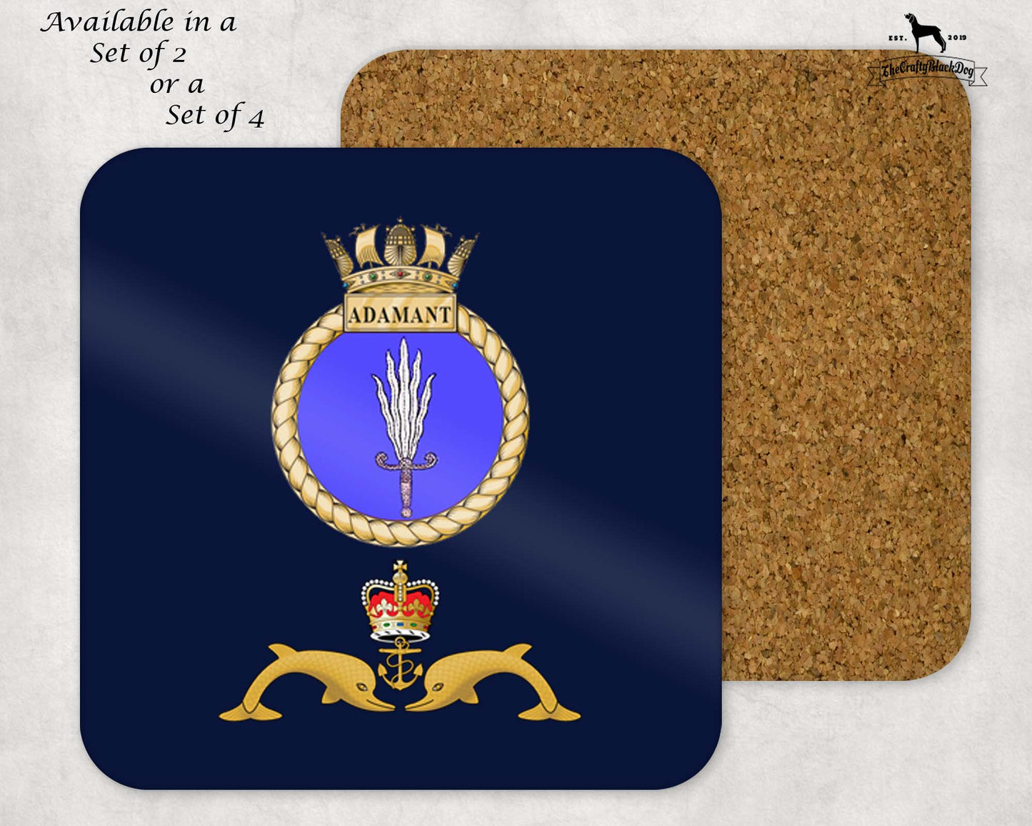 HMS Adamant - Coaster Set