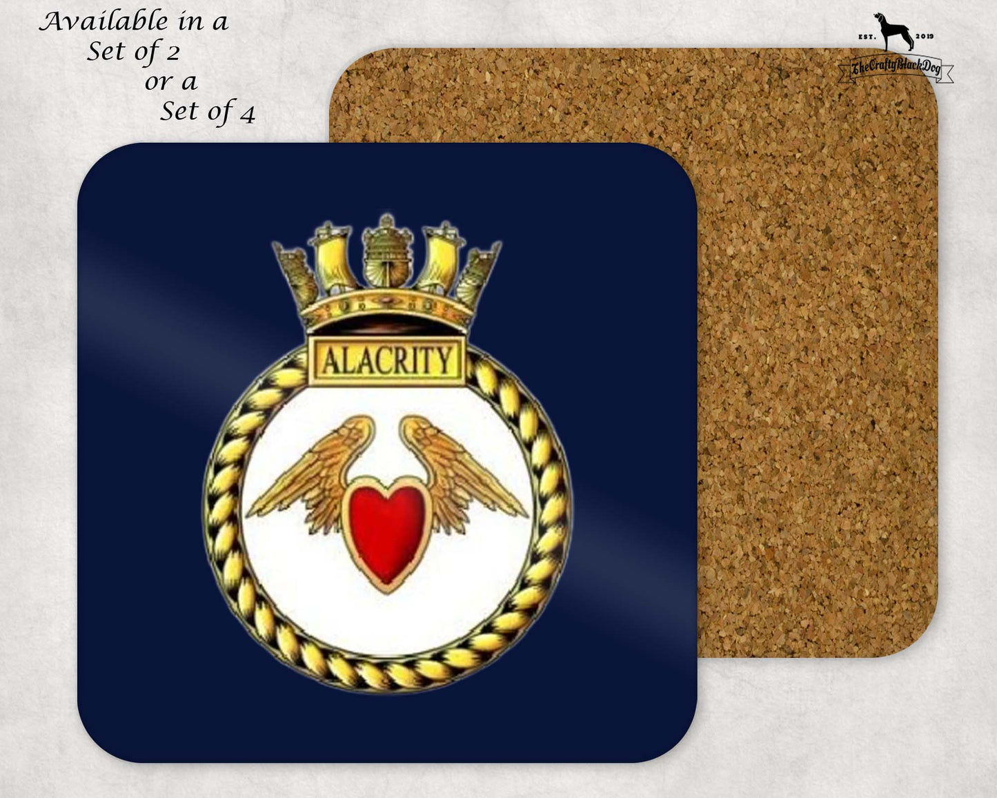 HMS Alacrity - Coaster Set