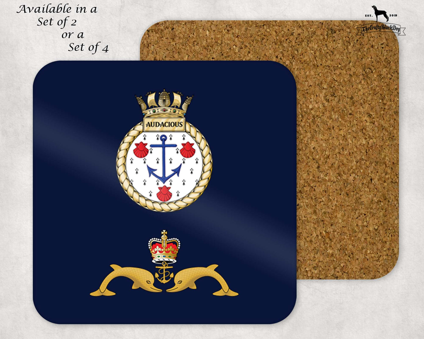 HMS Audacious - Coaster Set