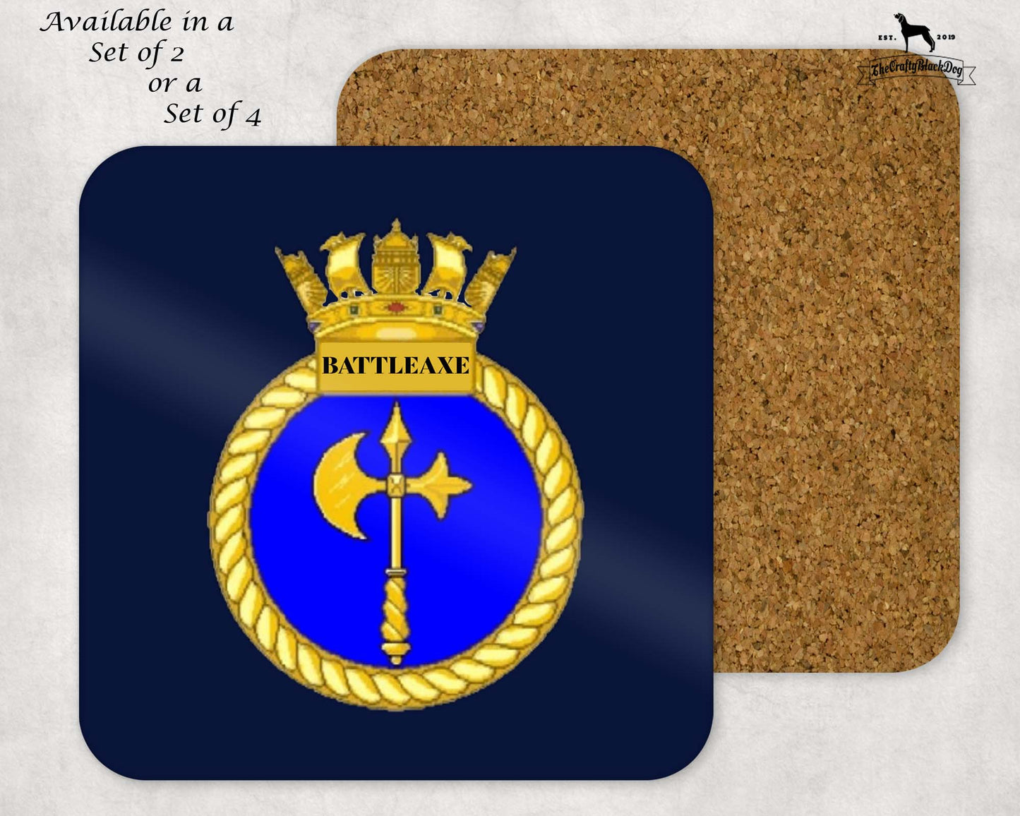 HMS Battleaxe - Coaster Set