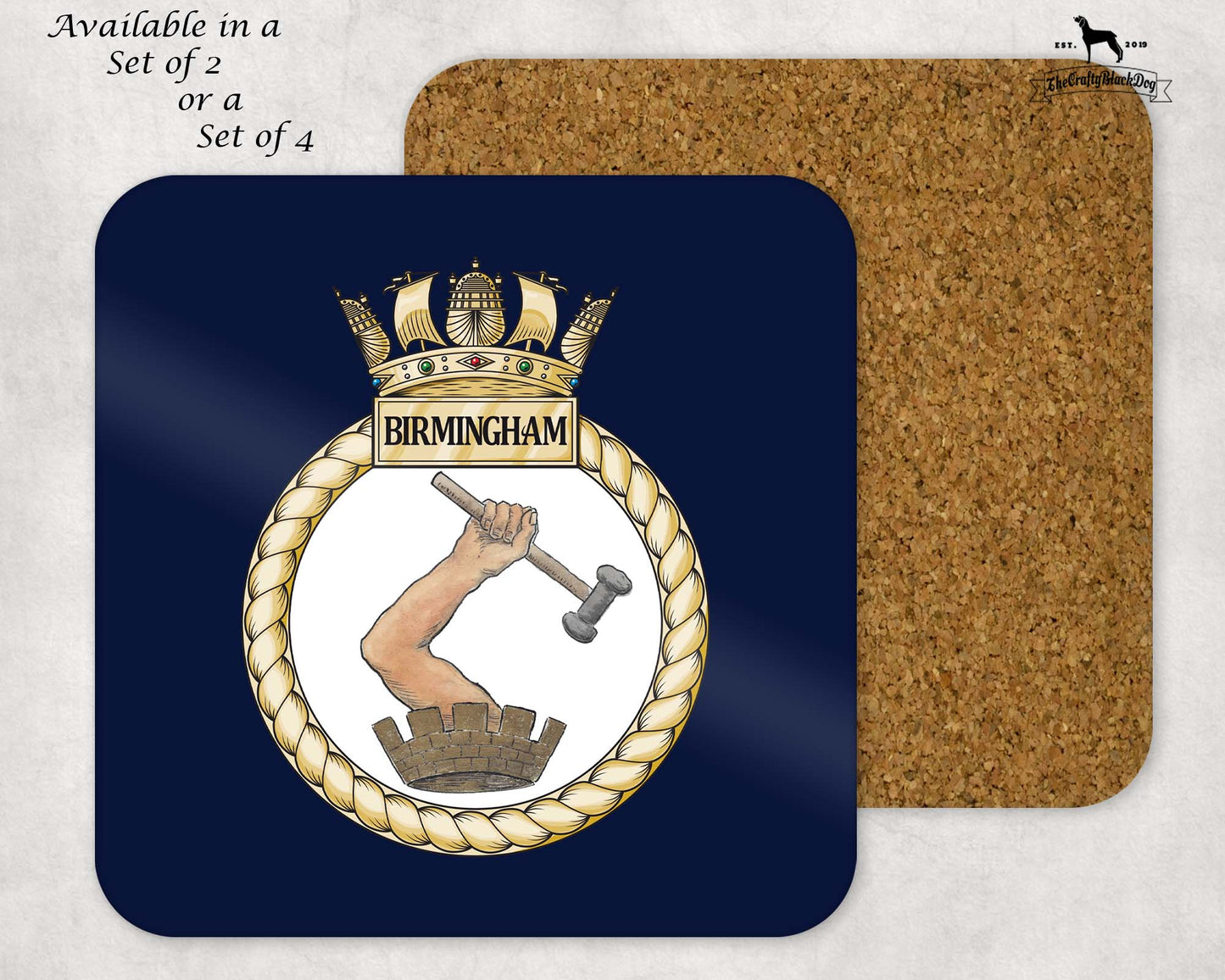 HMS Birmingham - Coaster Set