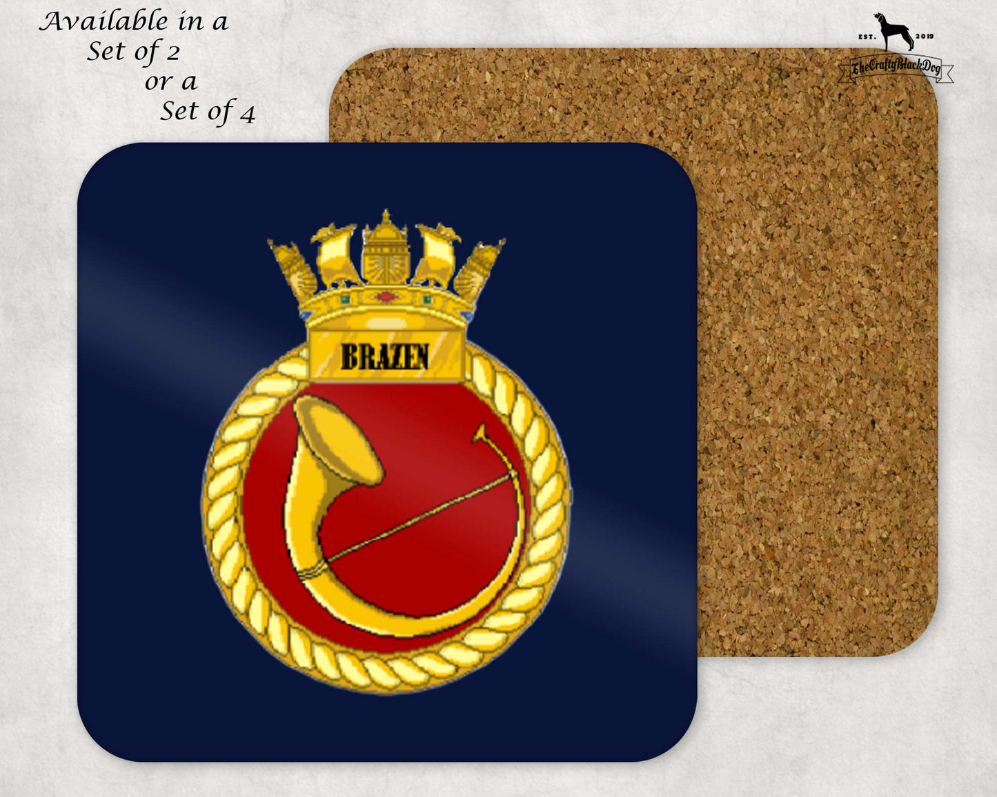 HMS Brazen - Coaster Set