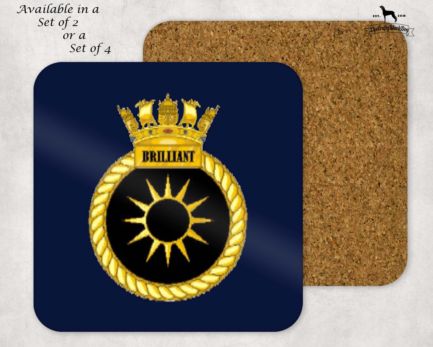 HMS Brilliant - Coaster Set