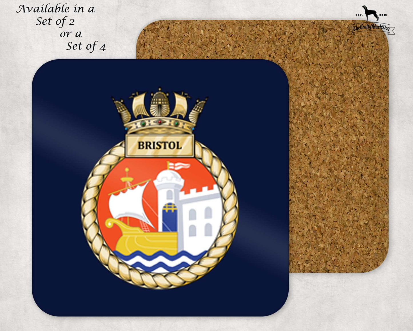 HMS Bristol - Coaster Set