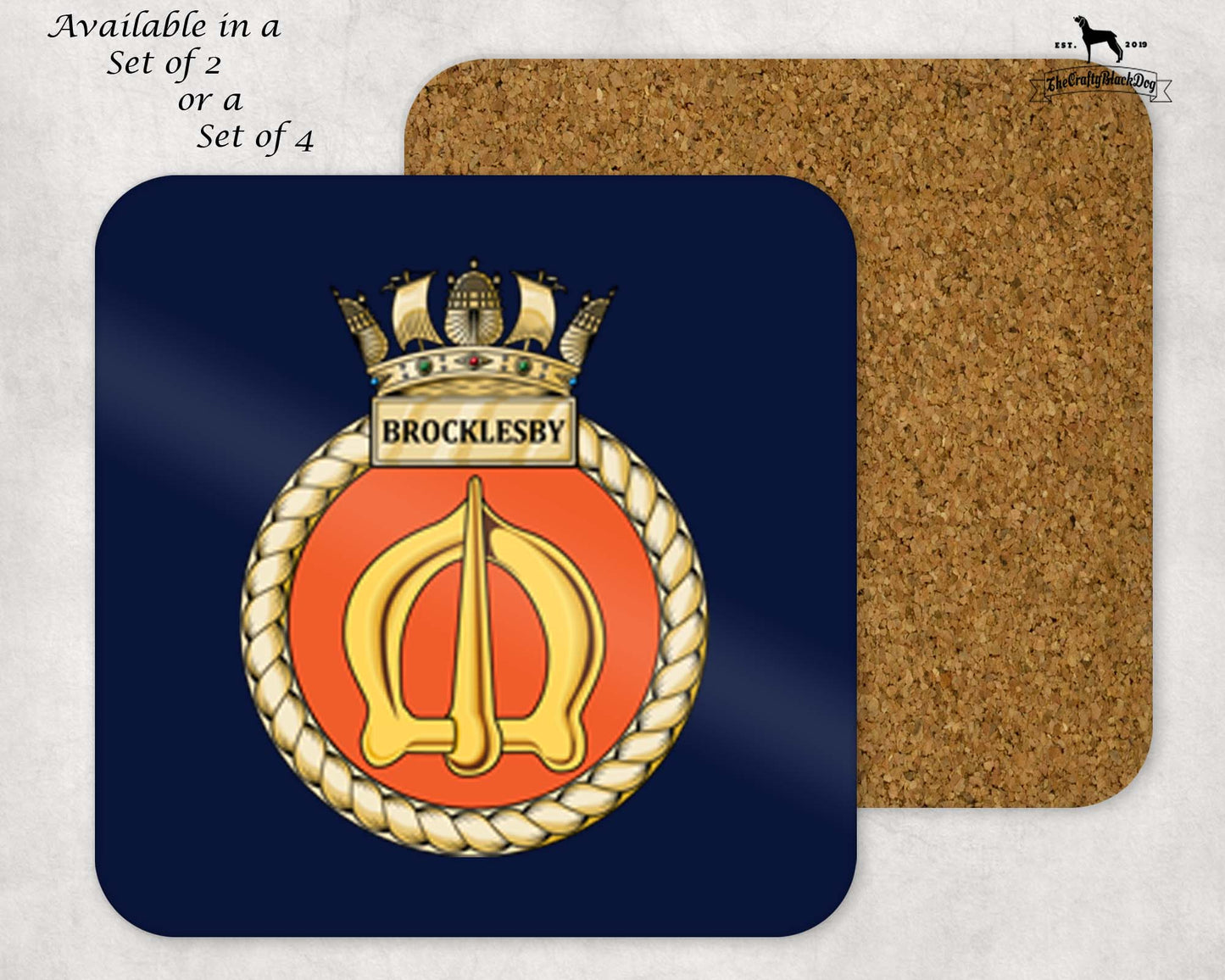 HMS Brocklesby - Coaster Set