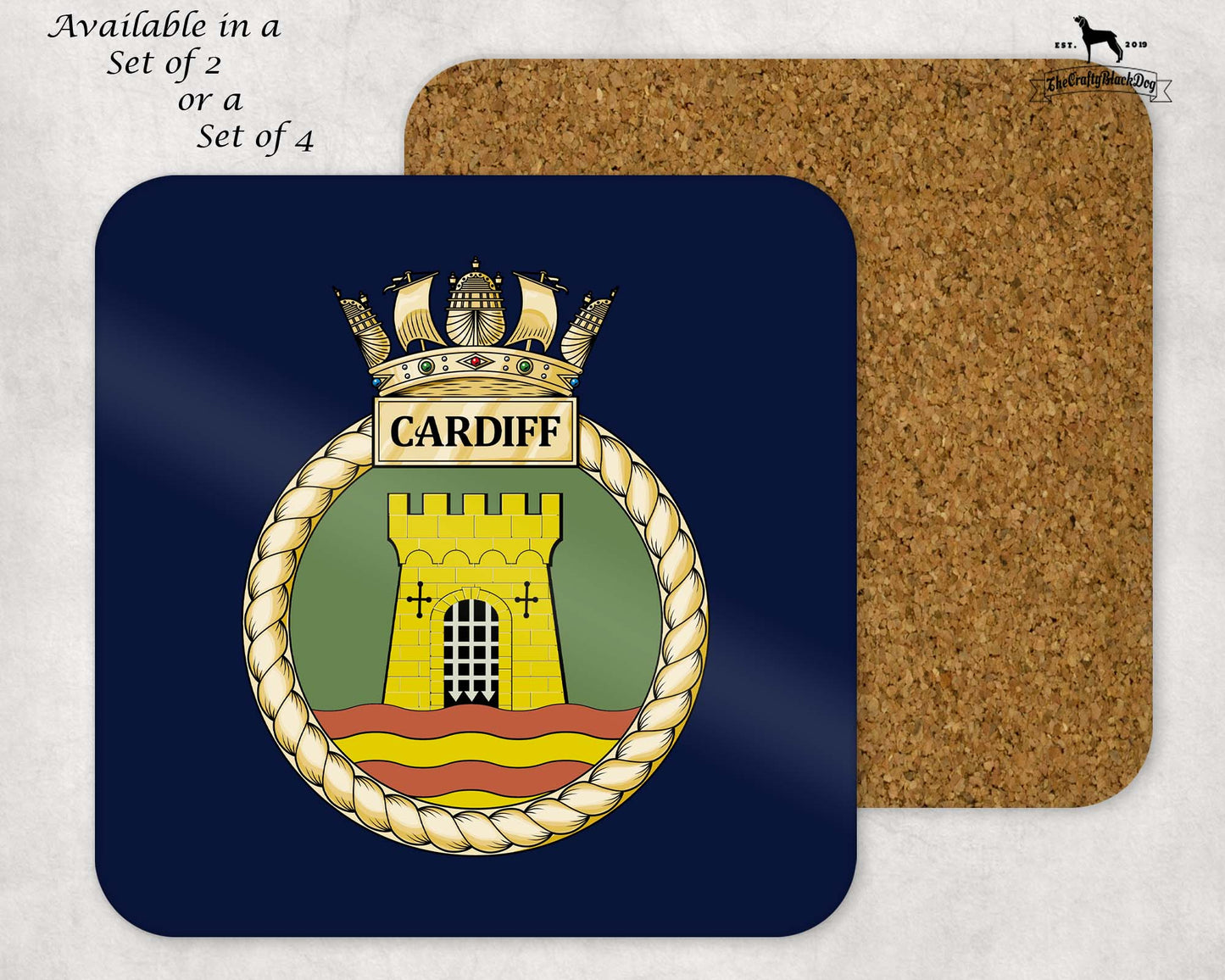 HMS Cardiff - Coaster Set