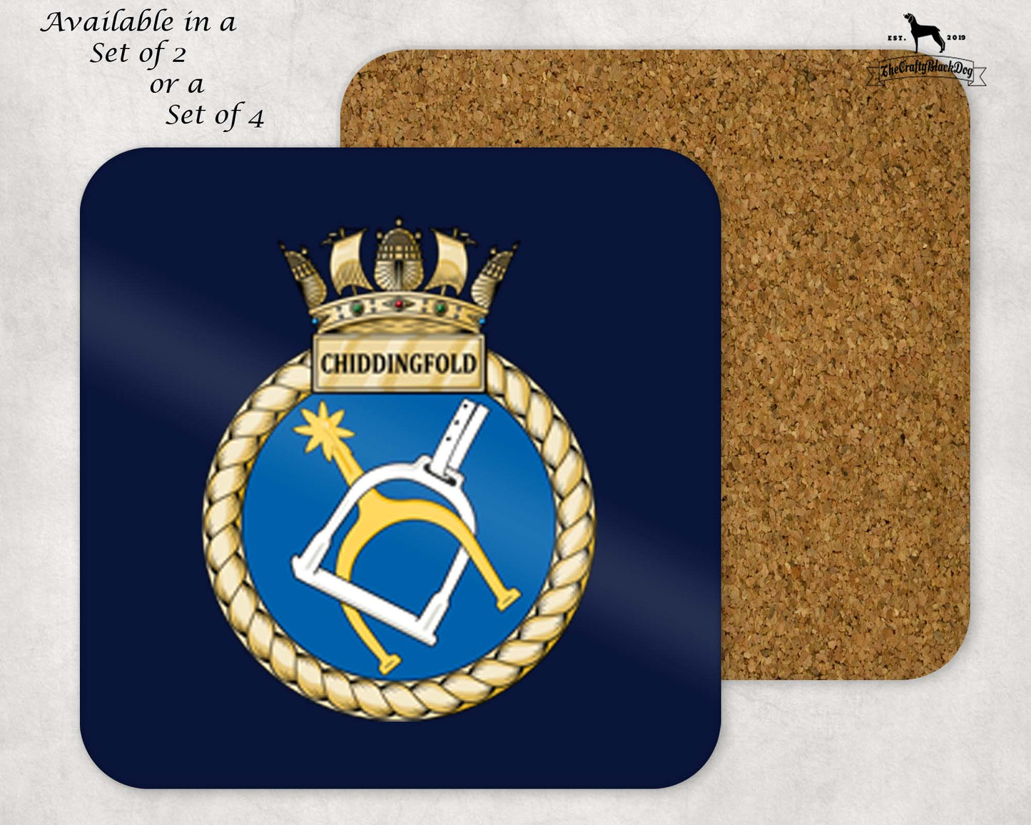 HMS Chiddingfold - Coaster Set