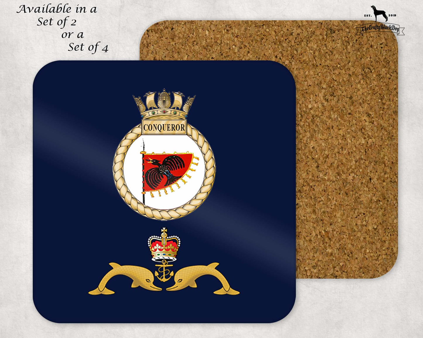 HMS Conqueror - Coaster Set