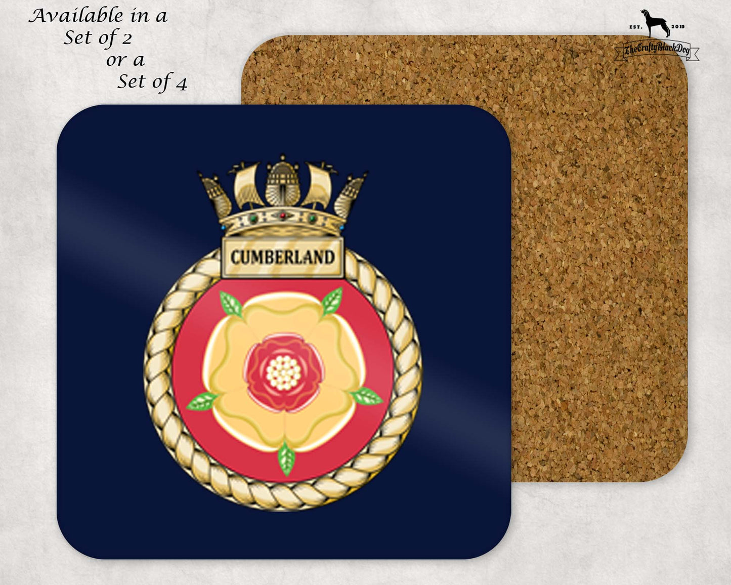 HMS Cumberland - Coaster Set