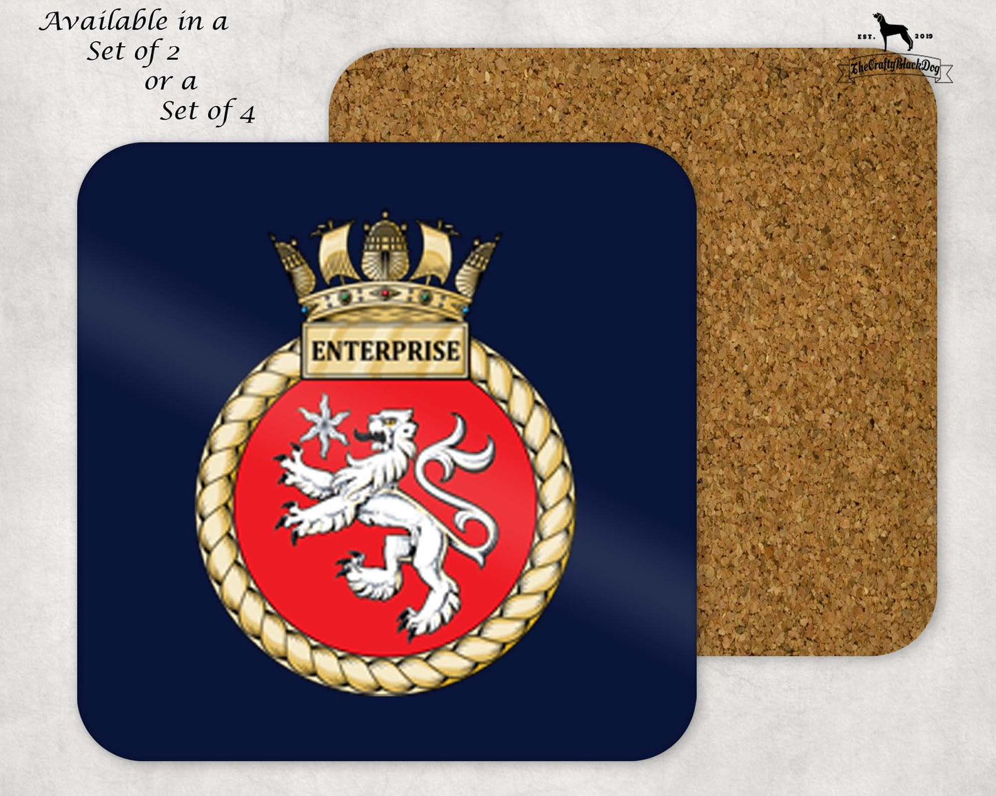 HMS Enterprise - Coaster Set