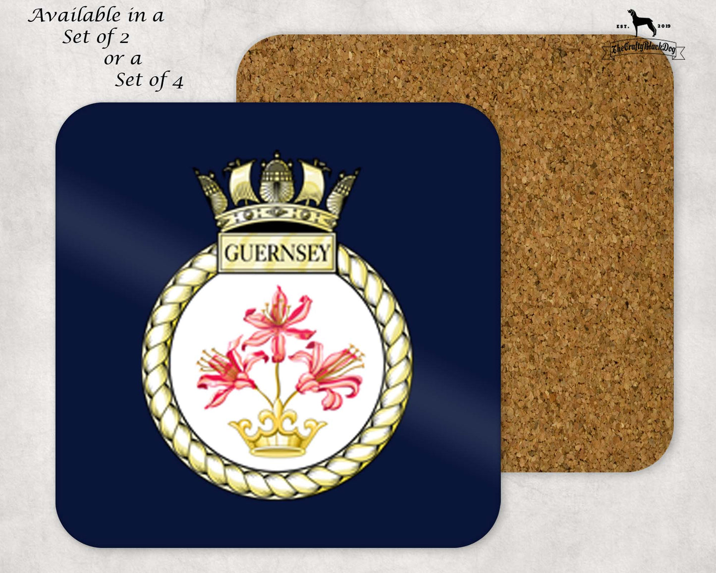 HMS Guernsey - Coaster Set