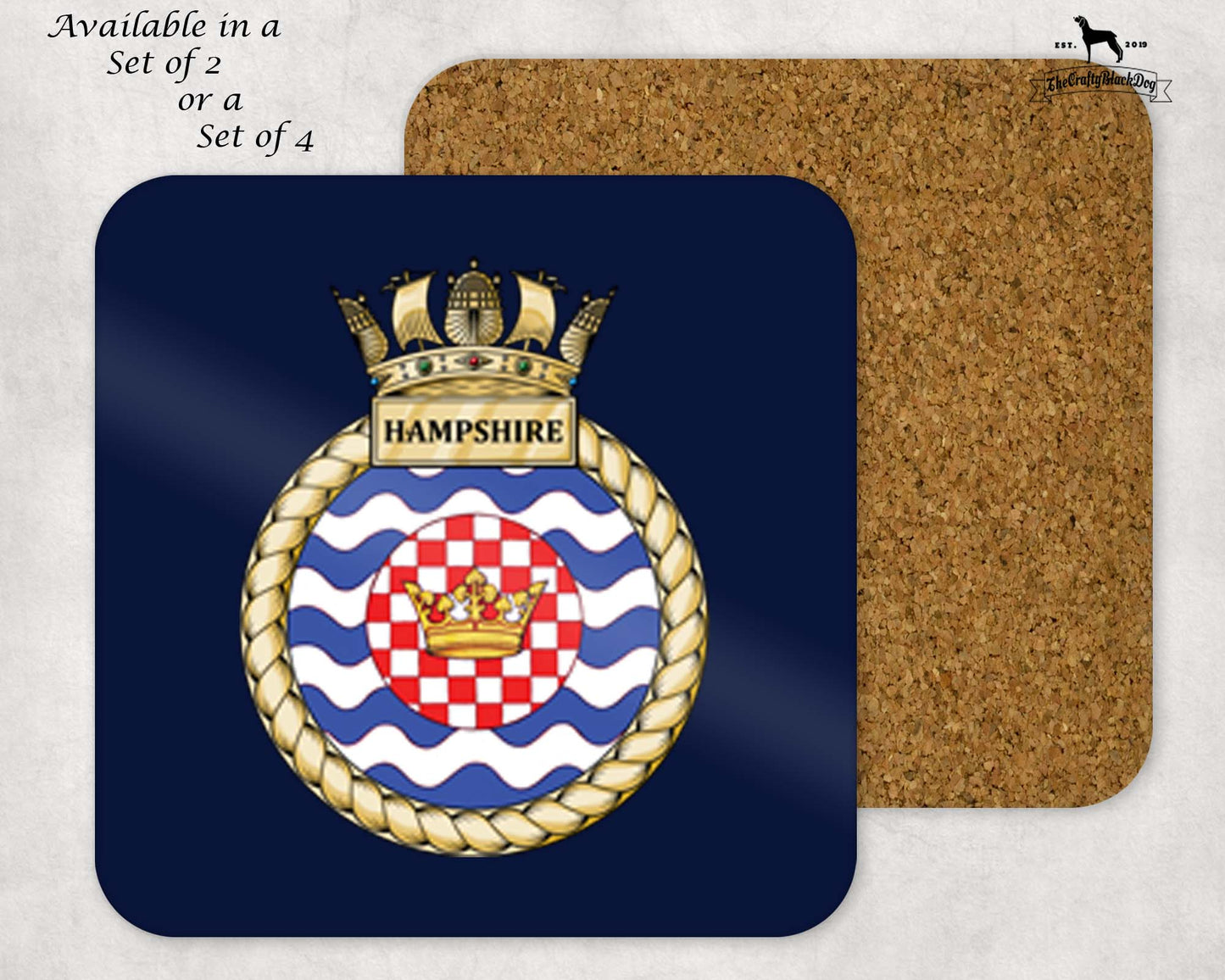 HMS Hampshire - Coaster Set