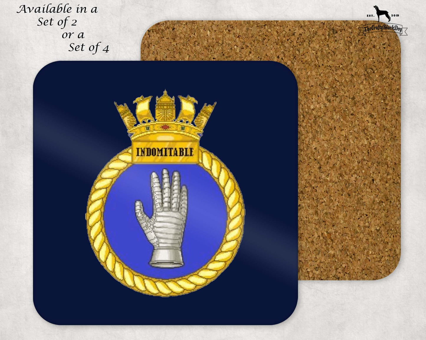 HMS Indomitable - Coaster Set