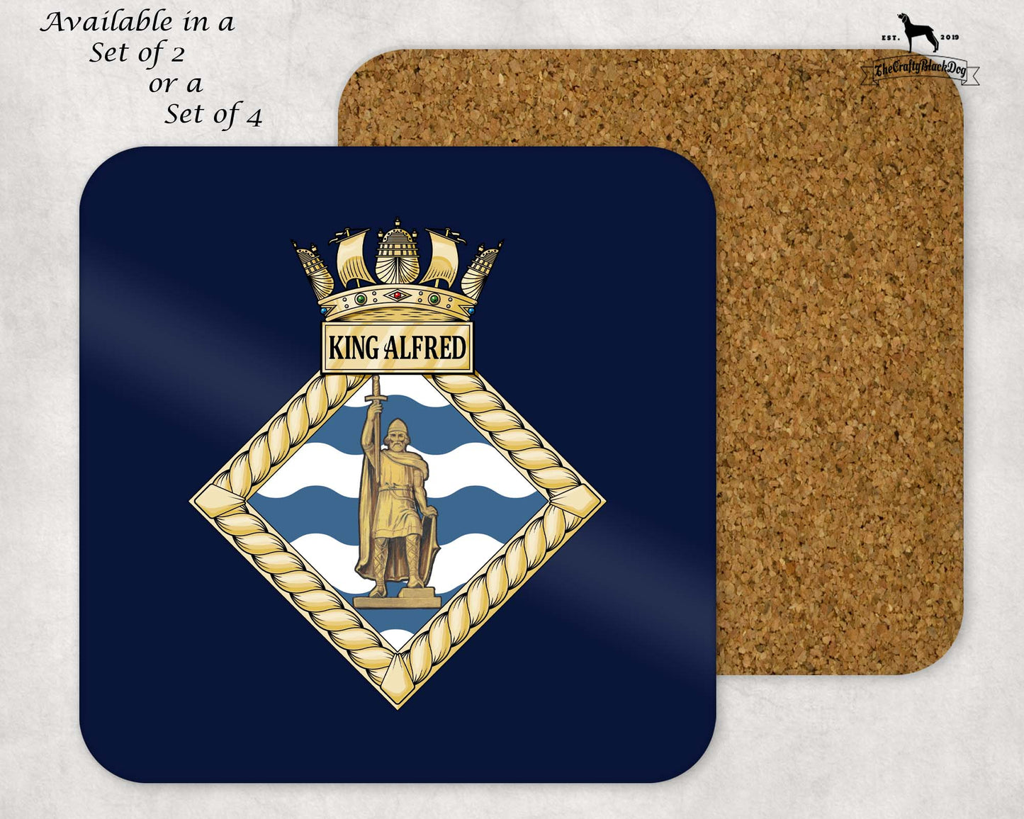 HMS King Alfred - Coaster Set