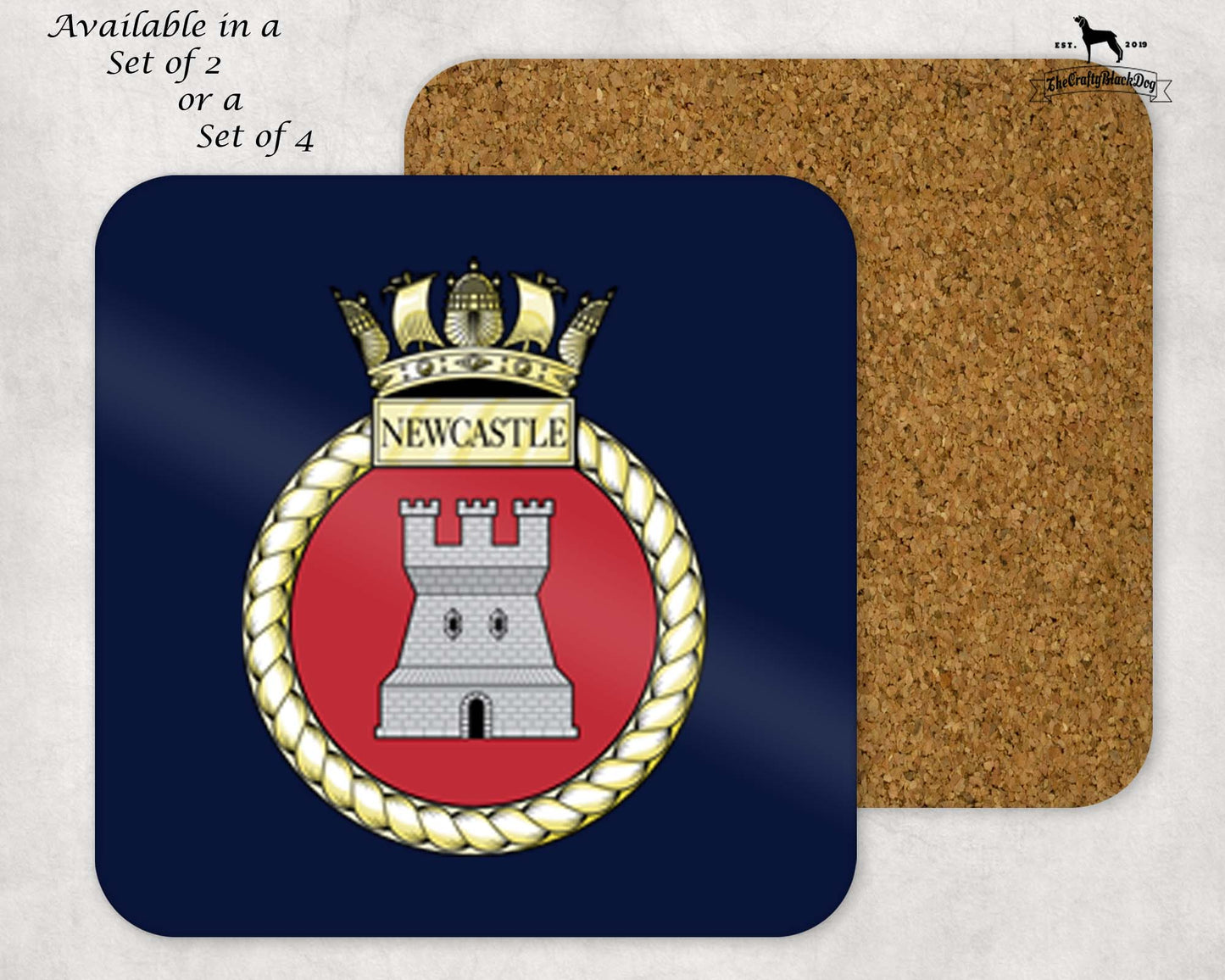 HMS Newcastle - Coaster Set