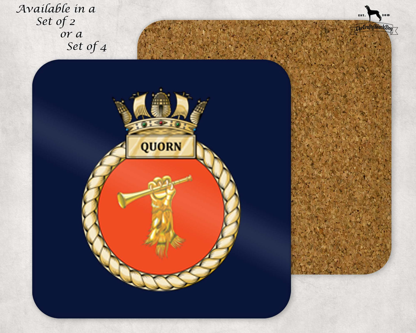 HMS Quorn - Coaster Set