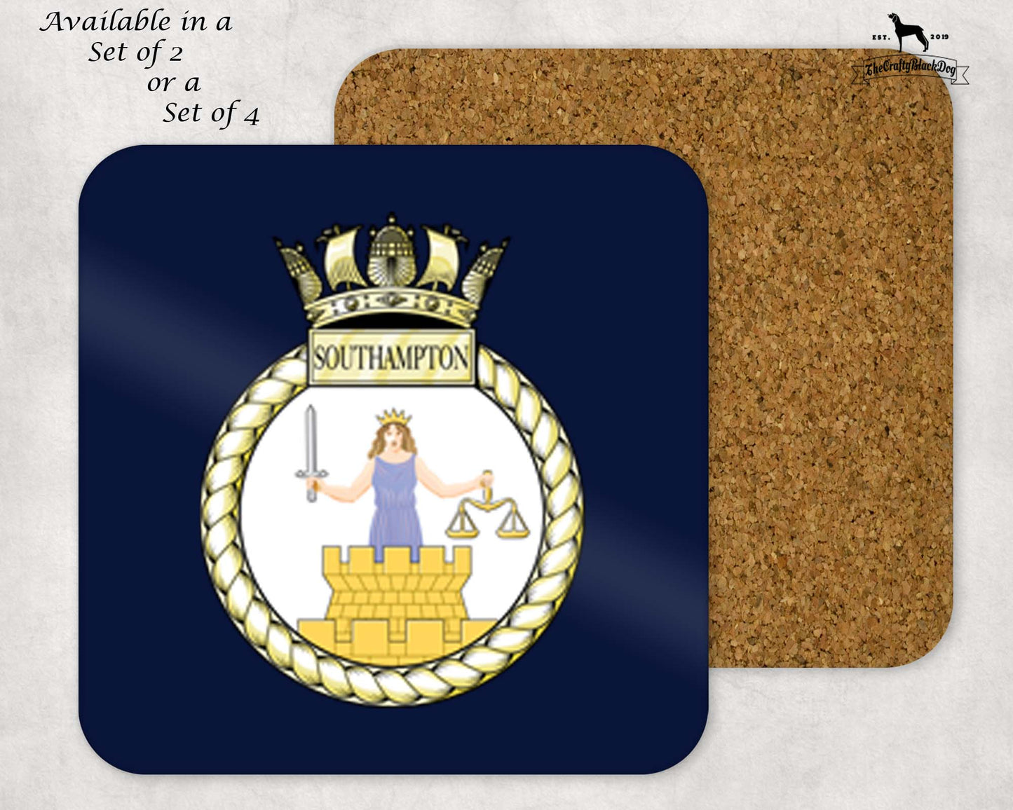HMS Southampton - Coaster Set