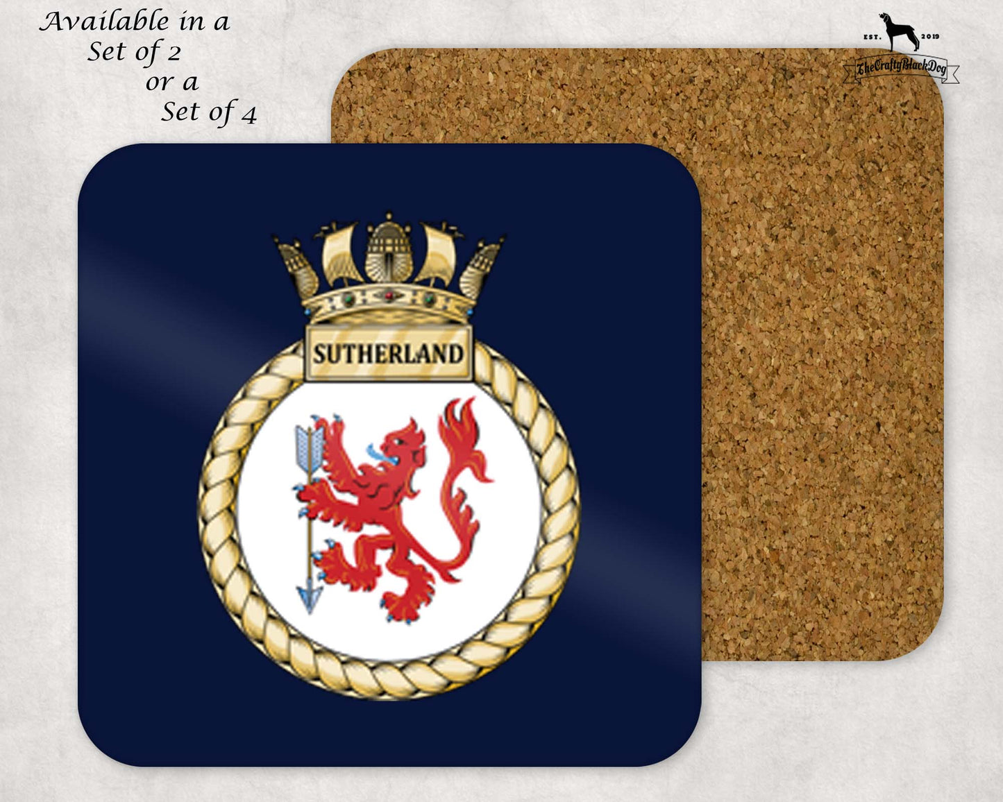 HMS Sutherland - Coaster Set