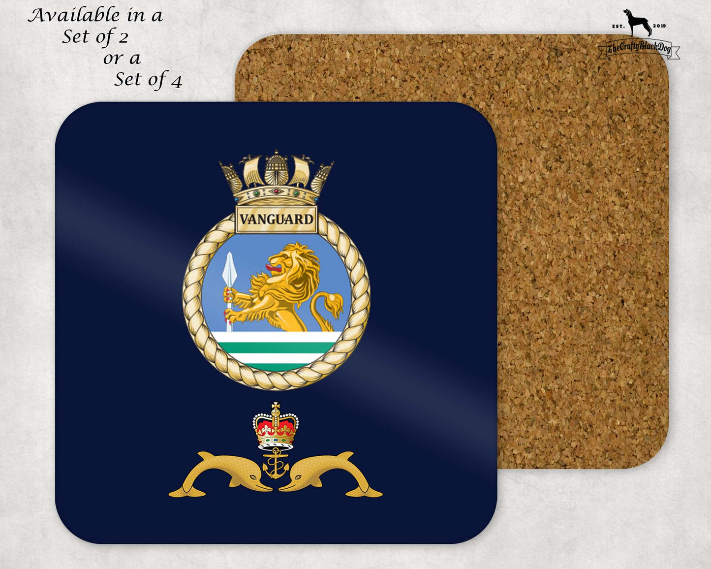 HMS Vanguard - Coaster Set