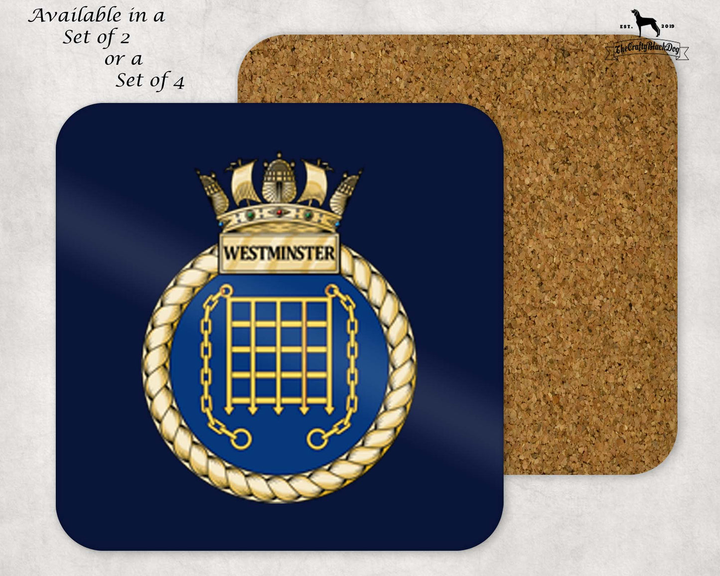 HMS Westminster - Coaster Set
