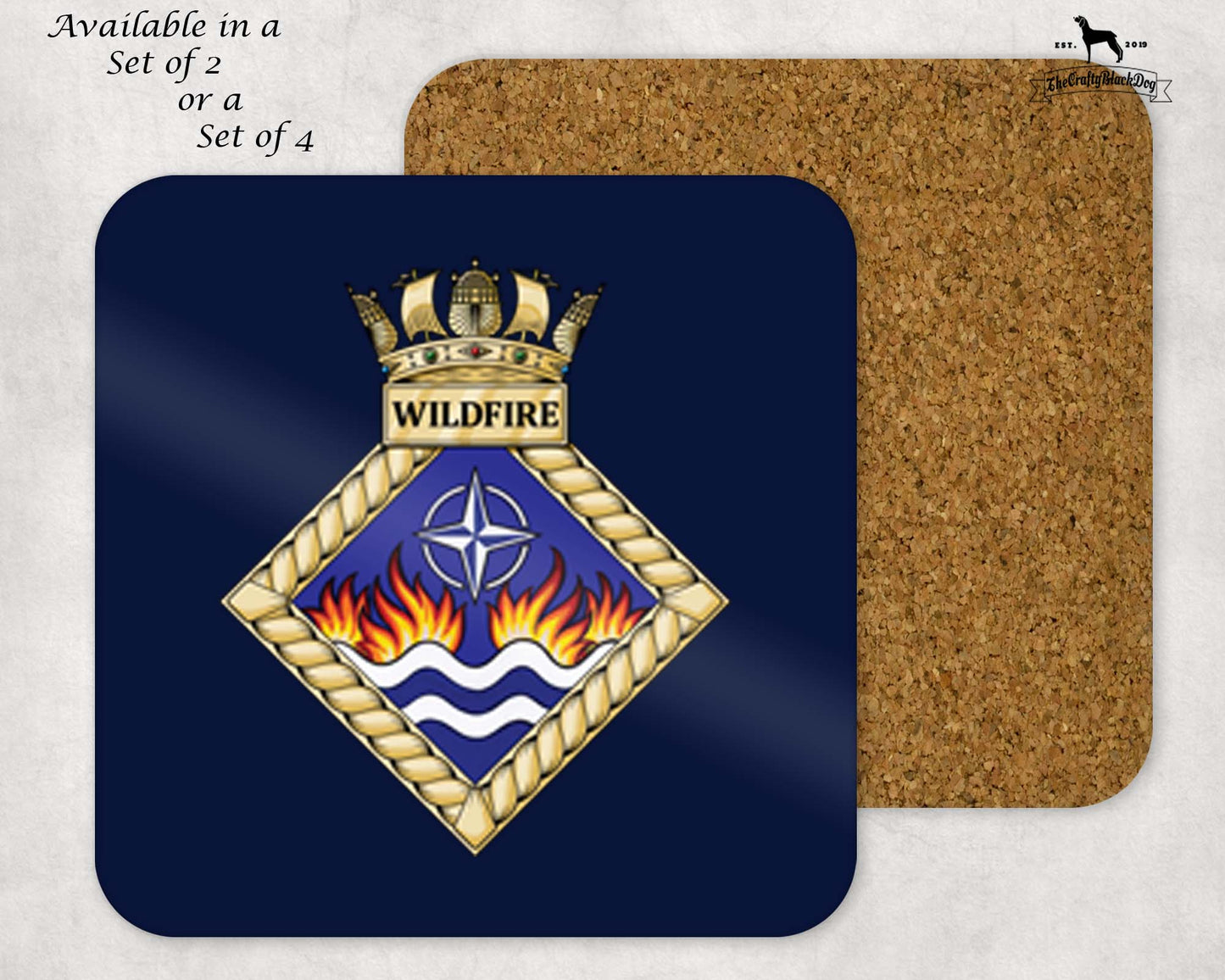 HMS Wildfire - Coaster Set