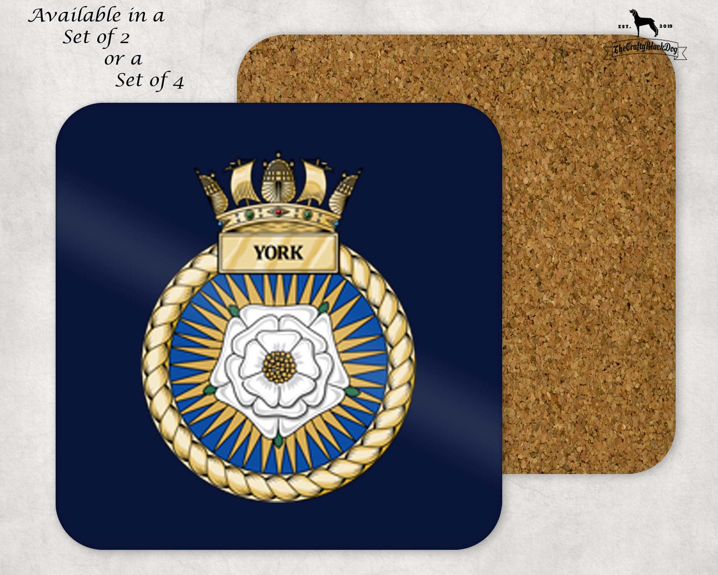HMS York - Coaster Set