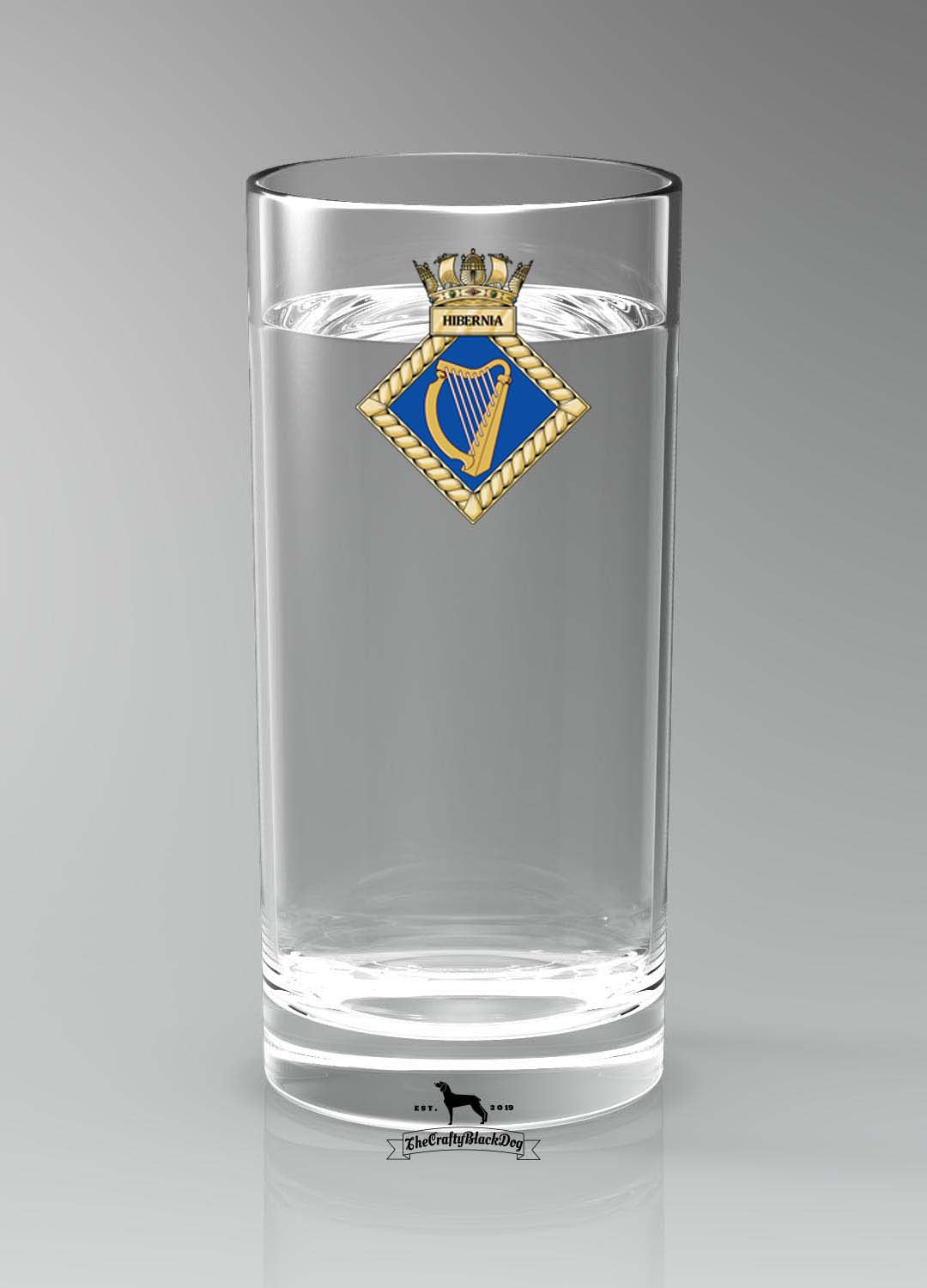 HMS Hibernia - Straight Gin/Mixer/Water Glass