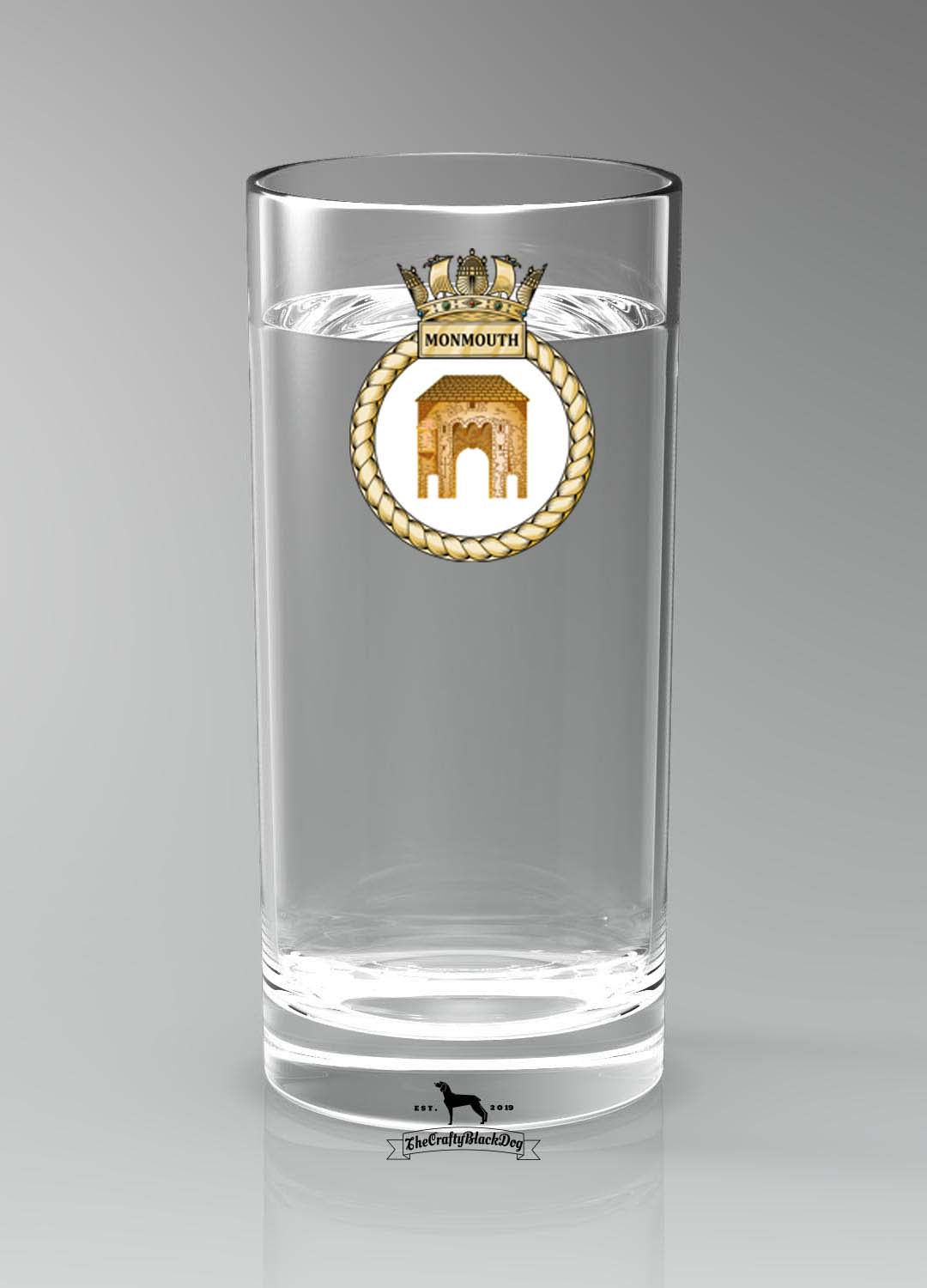 HMS Monmouth - Straight Gin/Mixer/Water Glass