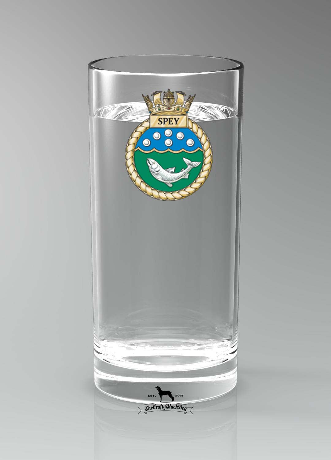 HMS Spey - Straight Gin/Mixer/Water Glass