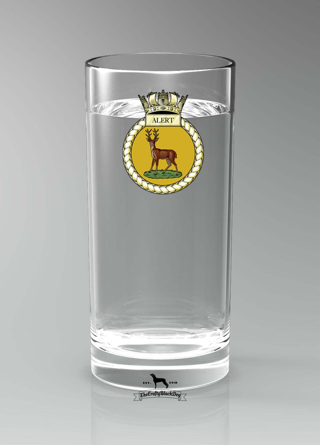 HMS Alert - Straight Gin/Mixer/Water Glass