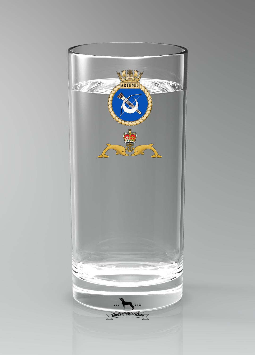 HMS Artemis - Straight Gin/Mixer/Water Glass