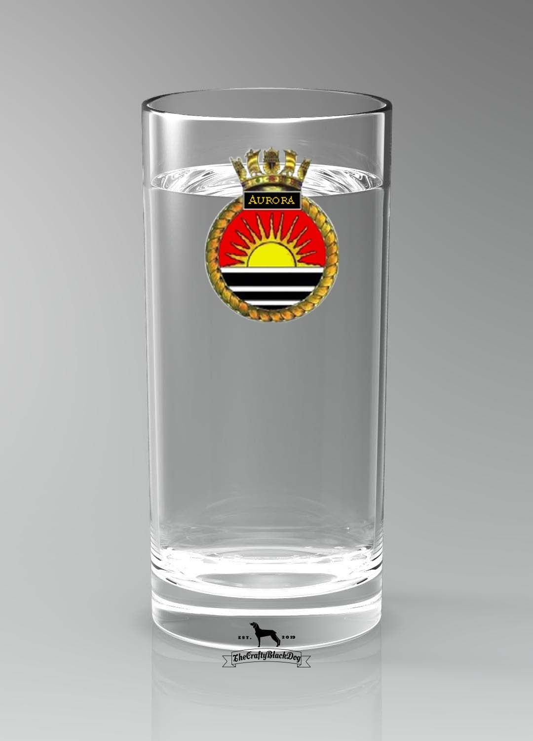 HMS Aurora - Straight Gin/Mixer/Water Glass