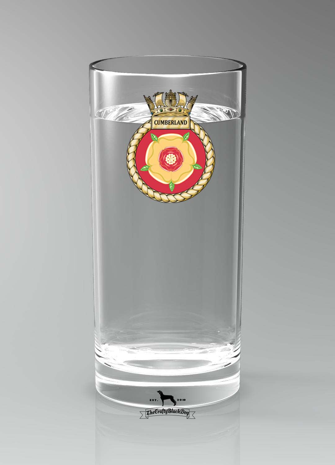 HMS Cumberland - Straight Gin/Mixer/Water Glass