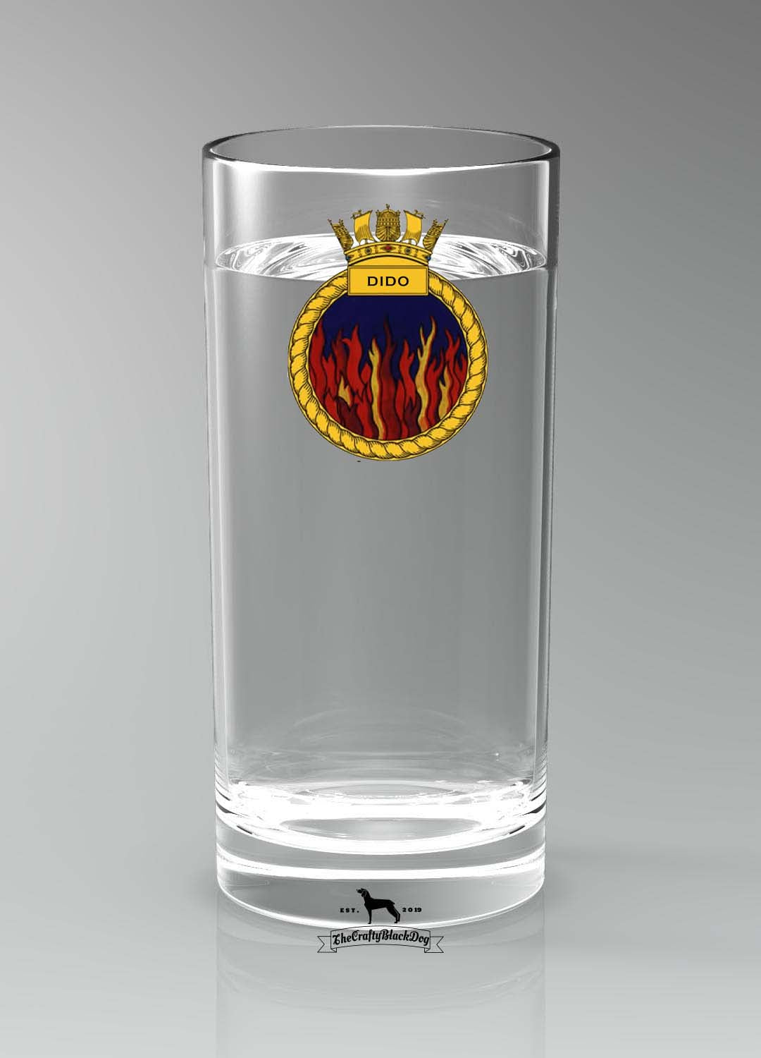 HMS Dido - Straight Gin/Mixer/Water Glass