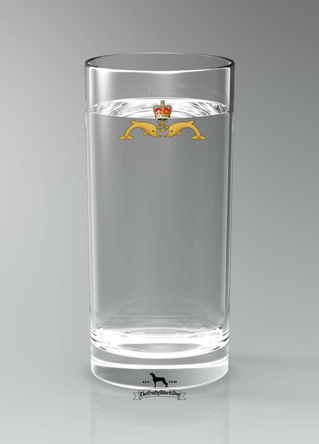 Submariner Dolphins - Straight Gin/Mixer/Water Glass