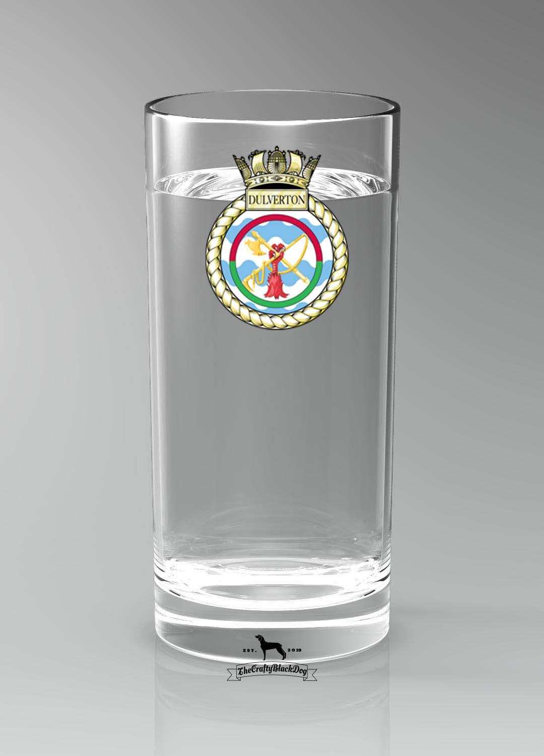 HMS Dulverton - Straight Gin/Mixer/Water Glass