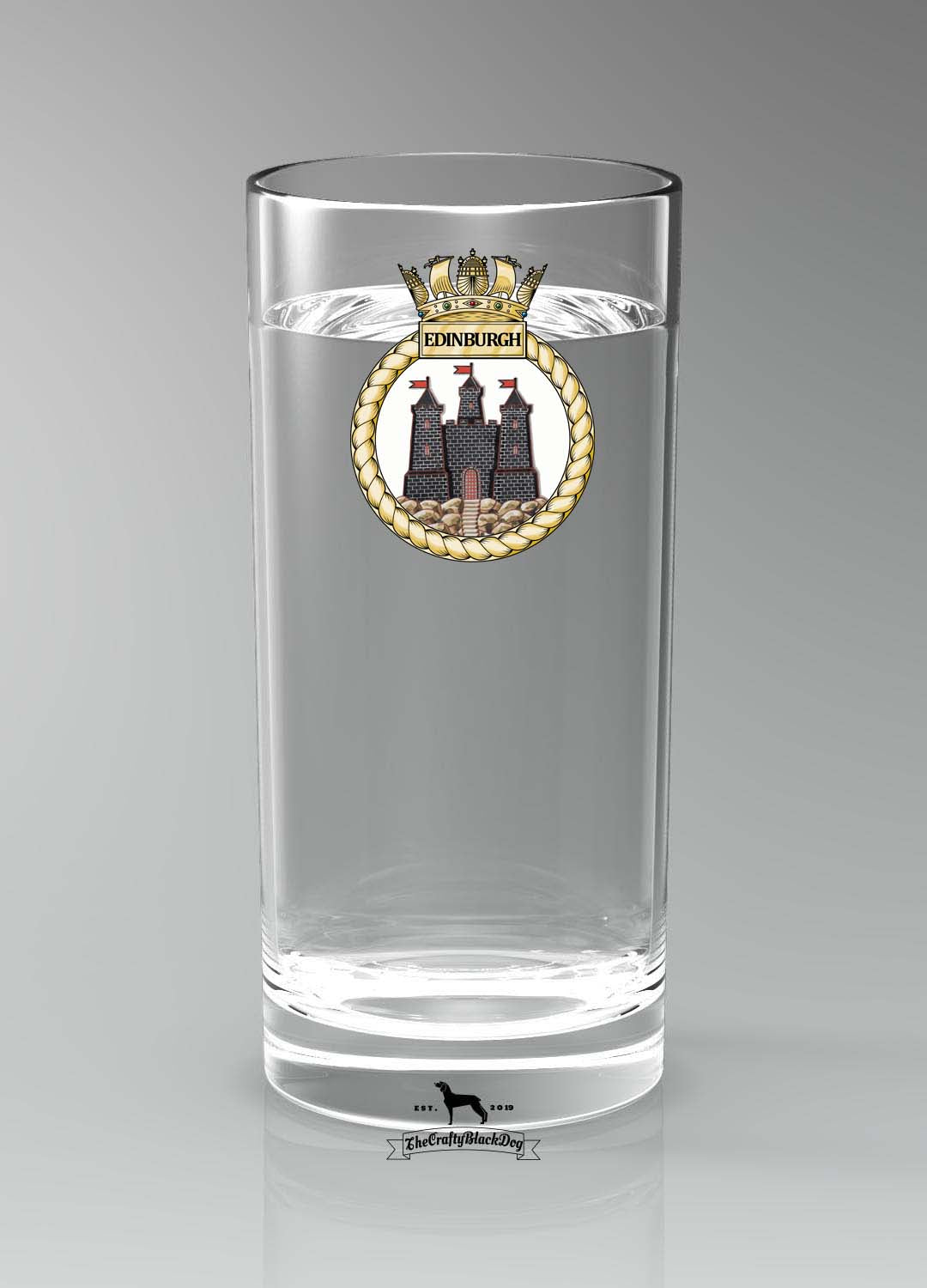 HMS Edinburgh - Straight Gin/Mixer/Water Glass