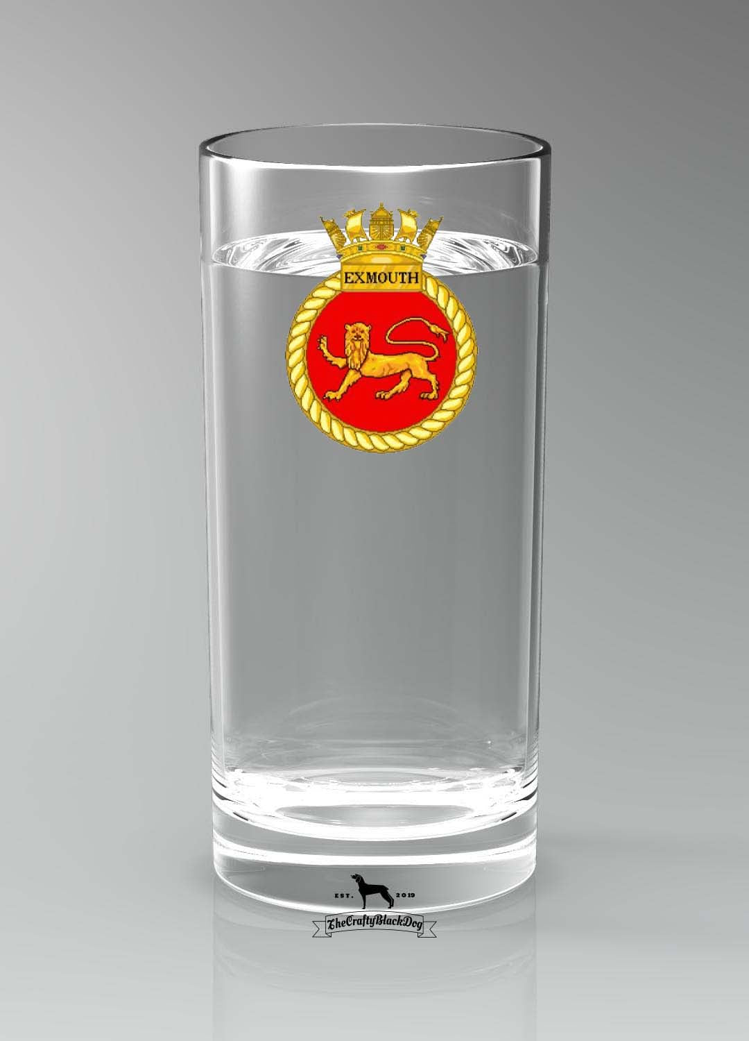 HMS Exmouth - Straight Gin/Mixer/Water Glass
