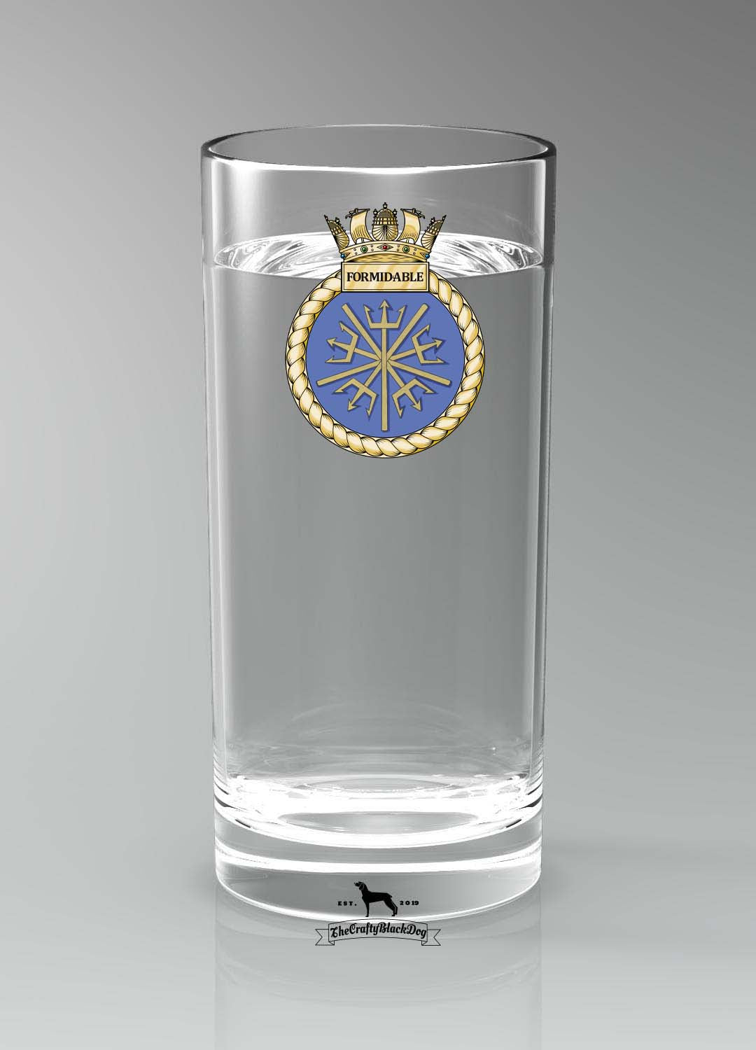 HMS Formidable - Straight Gin/Mixer/Water Glass