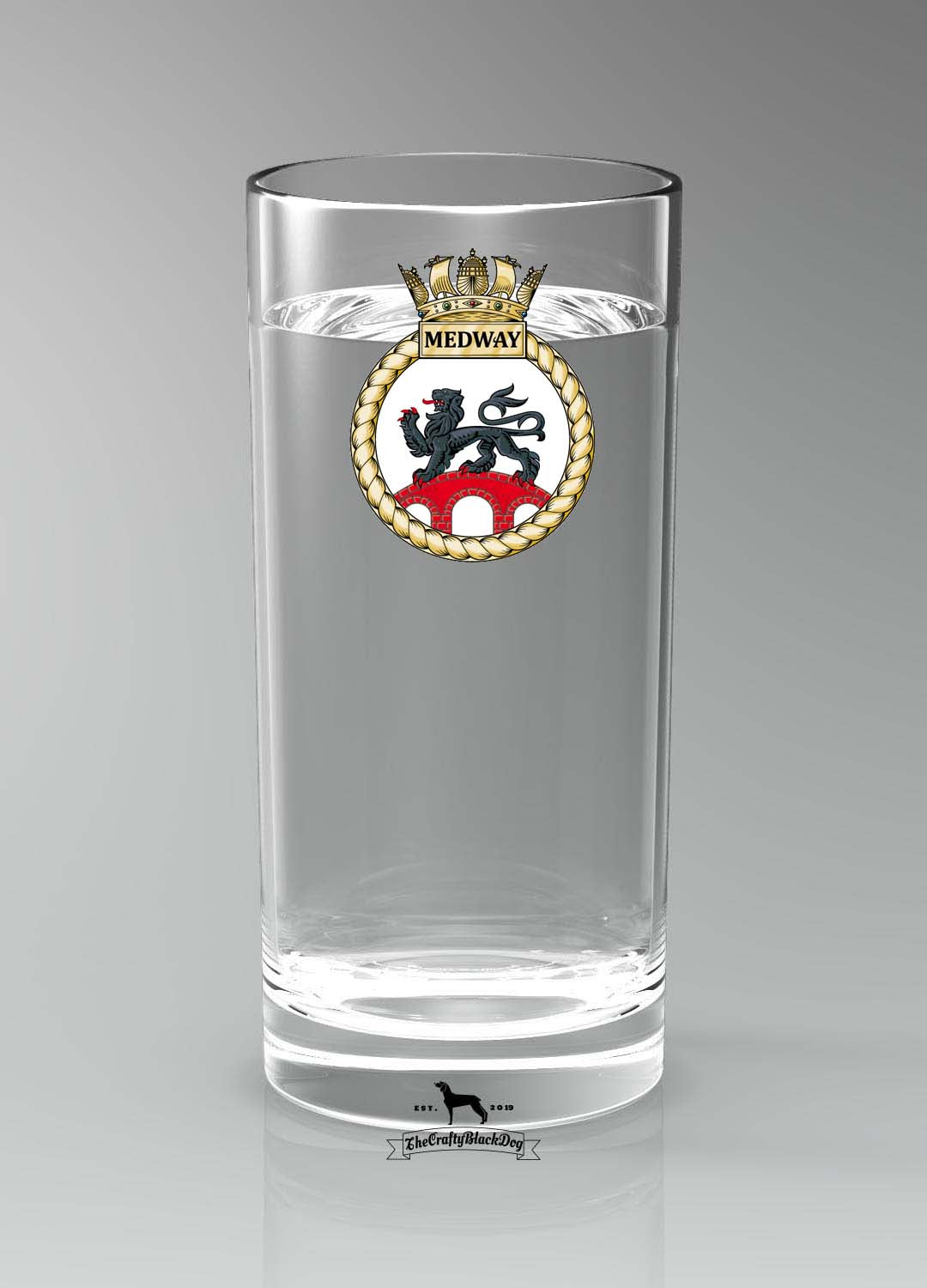 HMS Medway - Straight Gin/Mixer/Water Glass