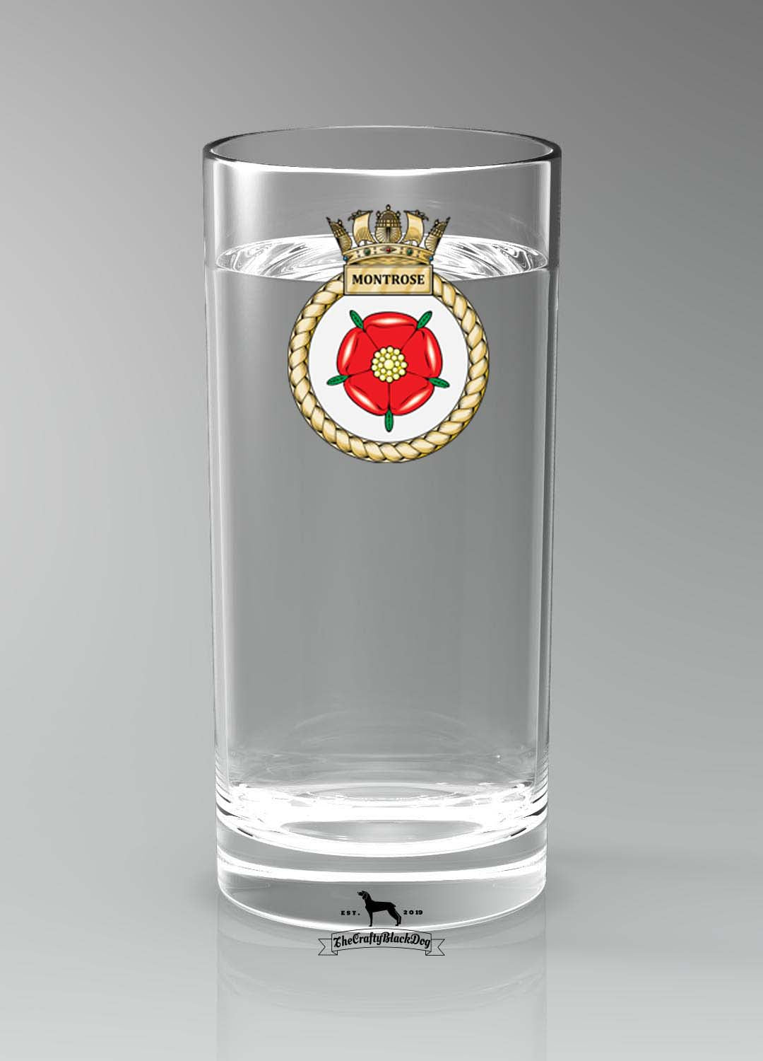 HMS Montrose - Straight Gin/Mixer/Water Glass