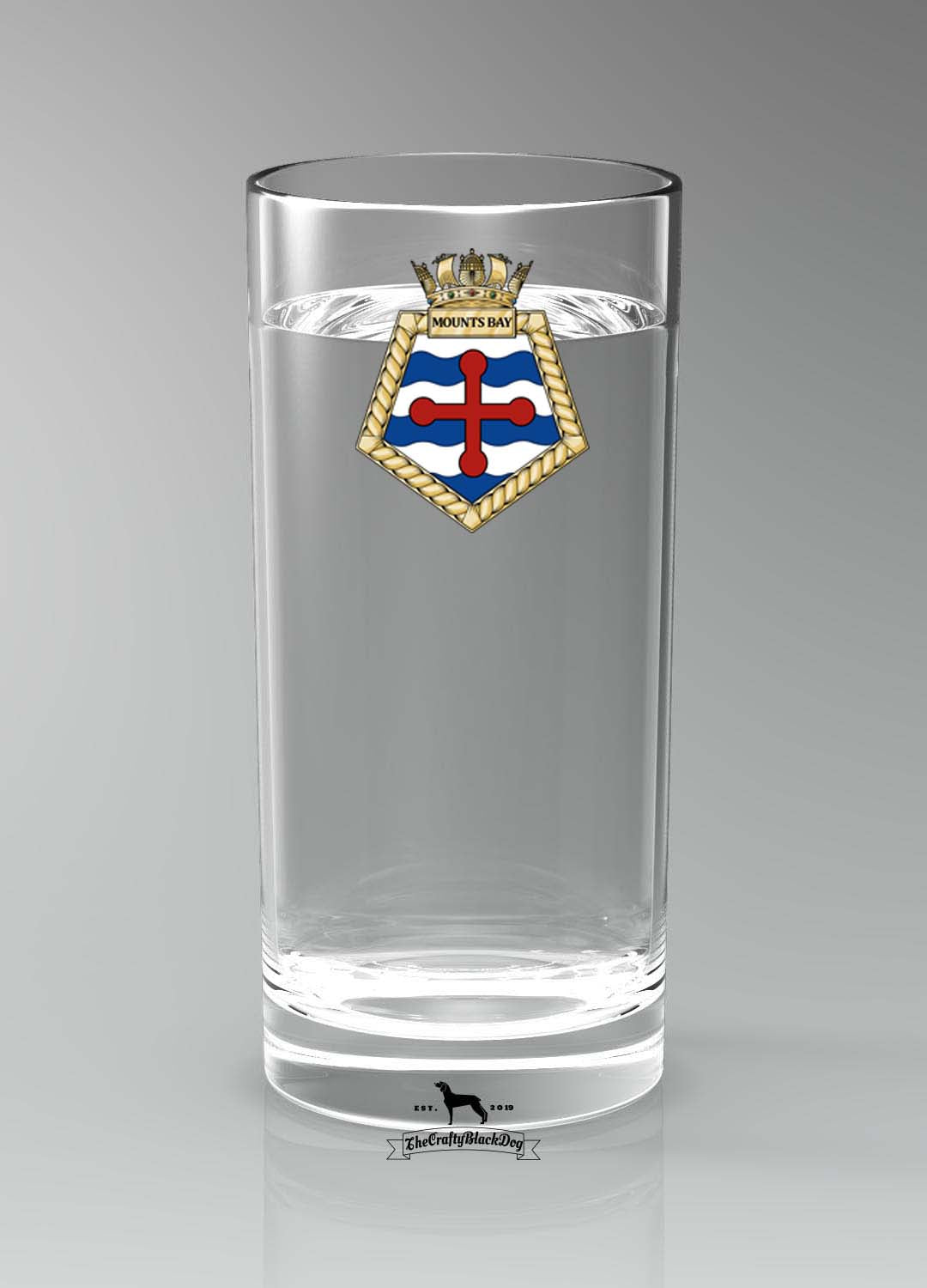 RFA Mounts Bay - Straight Gin/Mixer/Water Glass