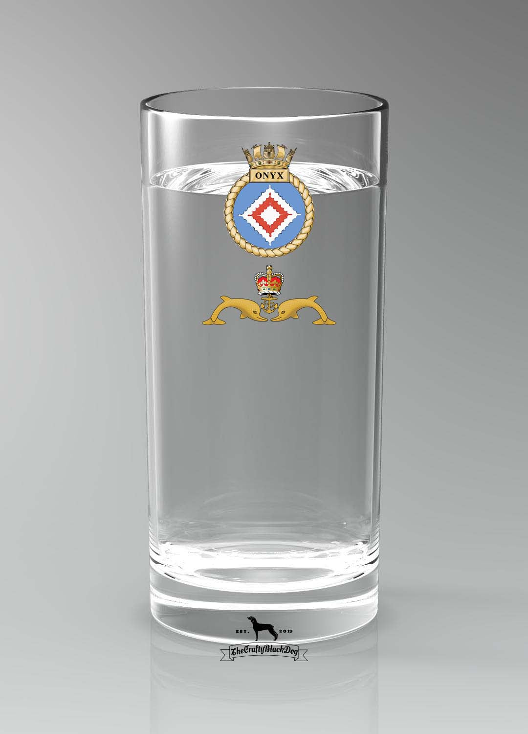 HMS Onyx - Straight Gin/Mixer/Water Glass
