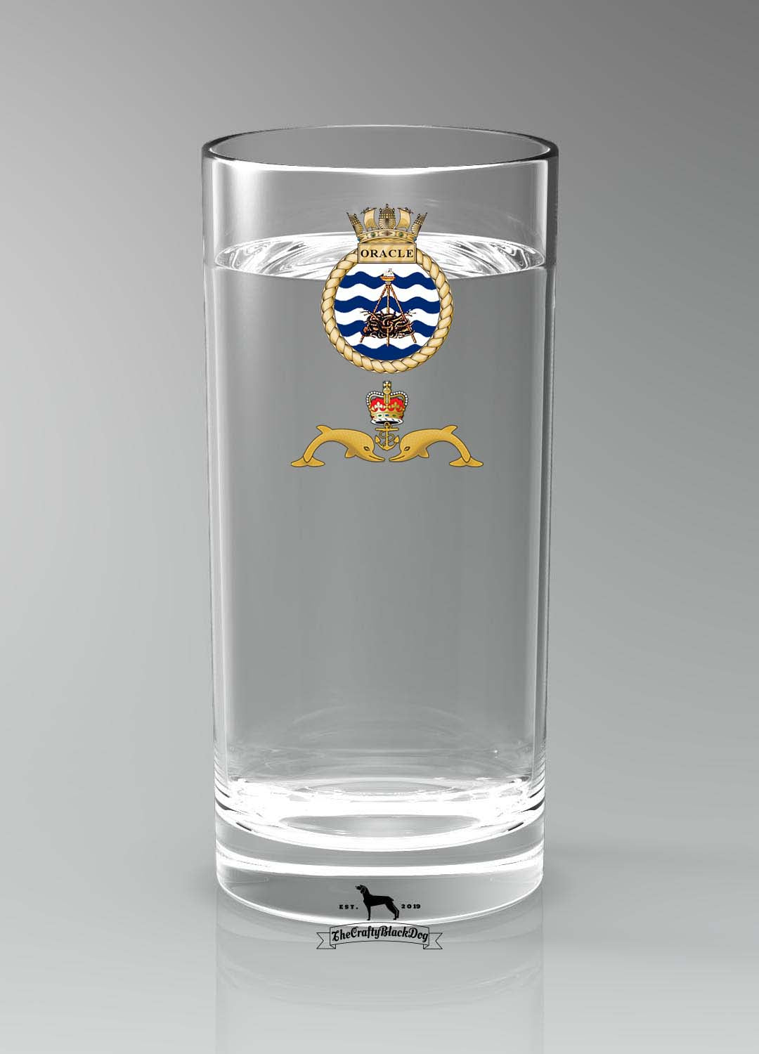 HMS Oracle - Straight Gin/Mixer/Water Glass