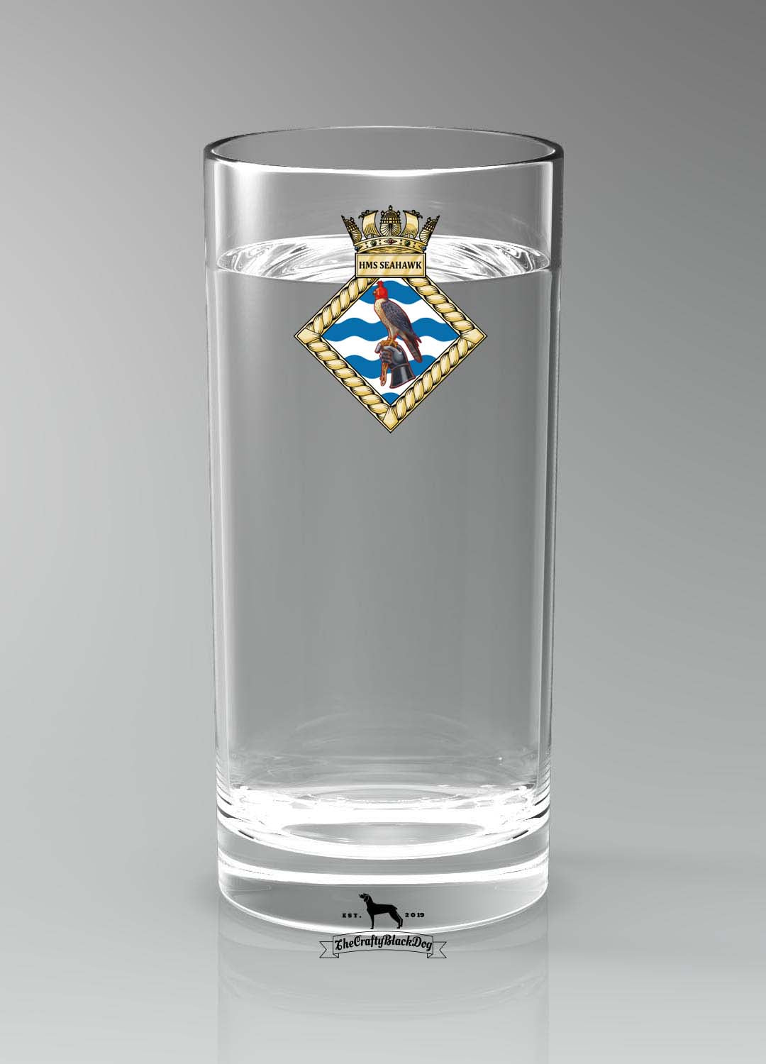 HMS Seahawk - Straight Gin/Mixer/Water Glass